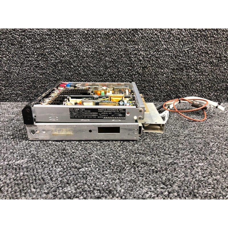 CP-136M Narco Avionics Audio Panel, Marker Beacon Receiver with Tray