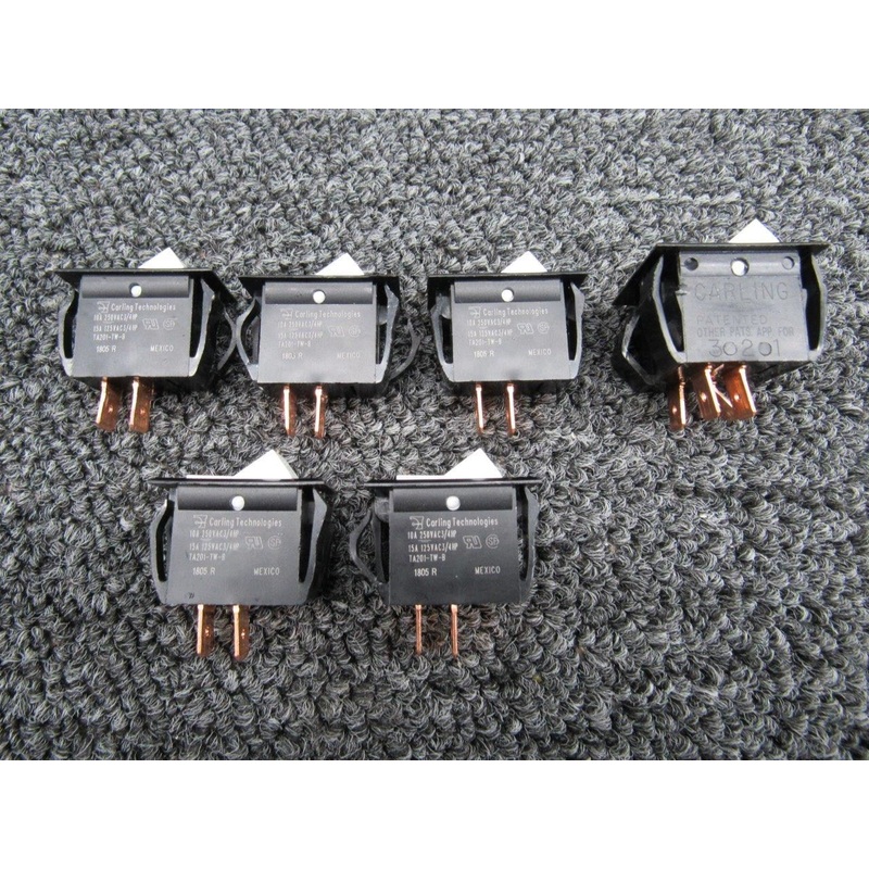 TA201-TW-B Carling Technologies Rocker Switch Set (Amps: 10/15)
