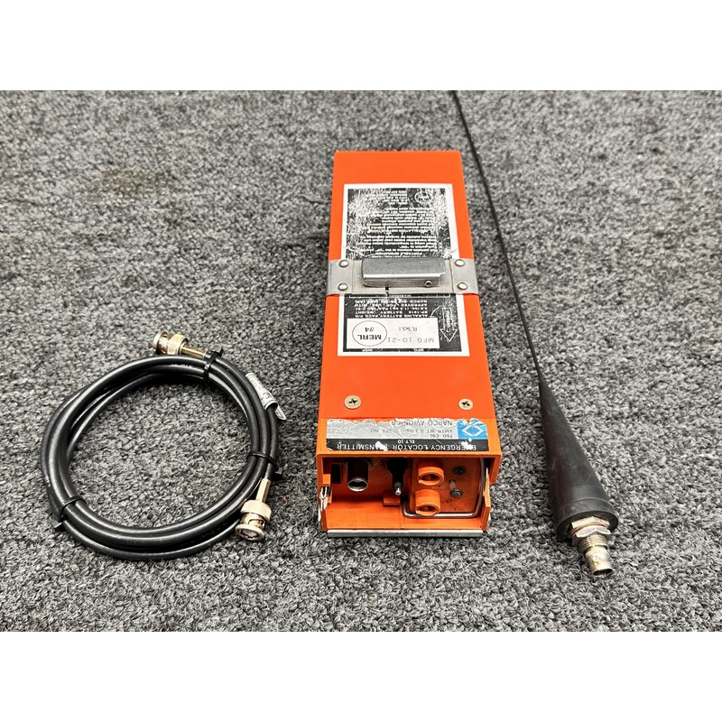 ELT-10 Narco Avionics Emergency Locator Transmitter w Tray & Antenna