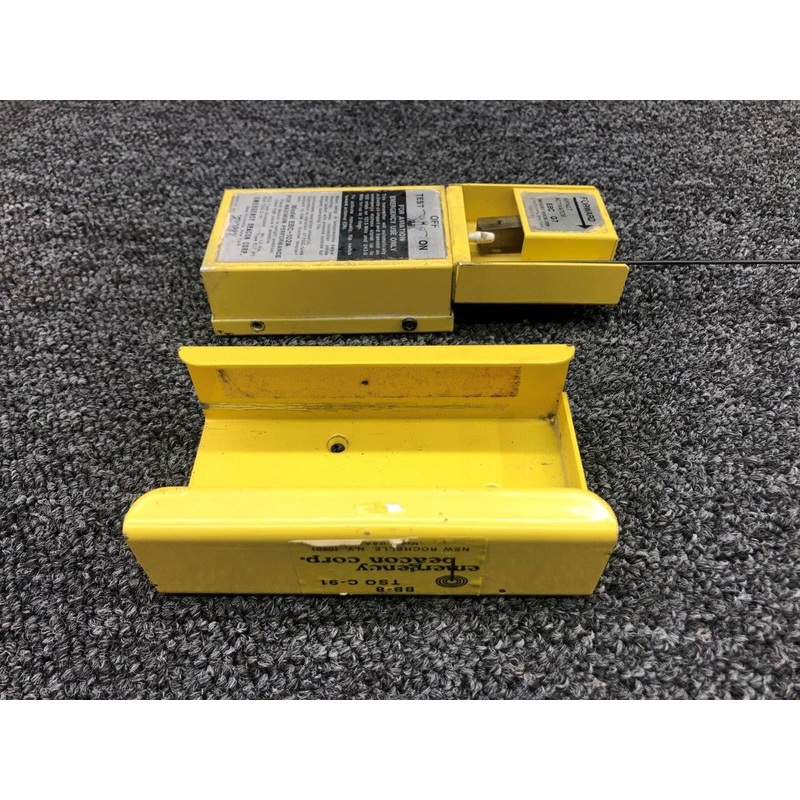 EBC-102A Emergency Beacon Corp. Emergency Locator Transmitter W/ Tray & Antenna