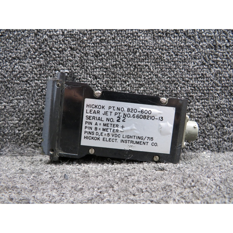 820-600 (Alt: 6608210-13) Hickok Flap Position Indicator