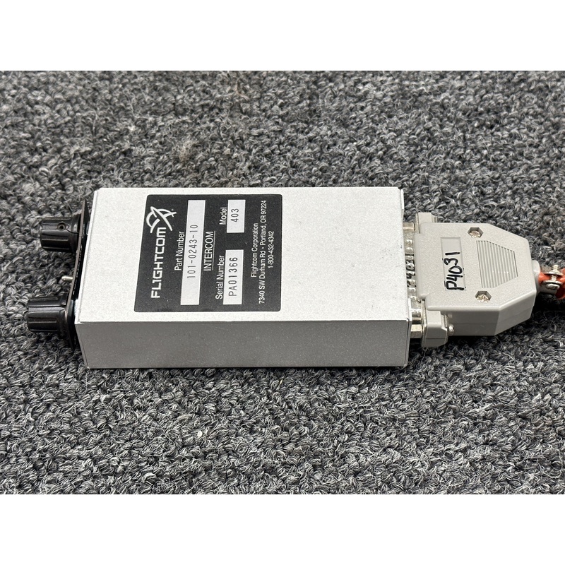 101-0243-10 Flightcom 403 Intercom Assembly