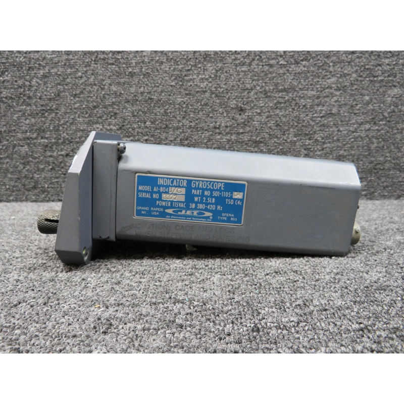 501-1105-04 JET AI-804J-G Attitude Gyroscope Indicator with Mounting Bracket