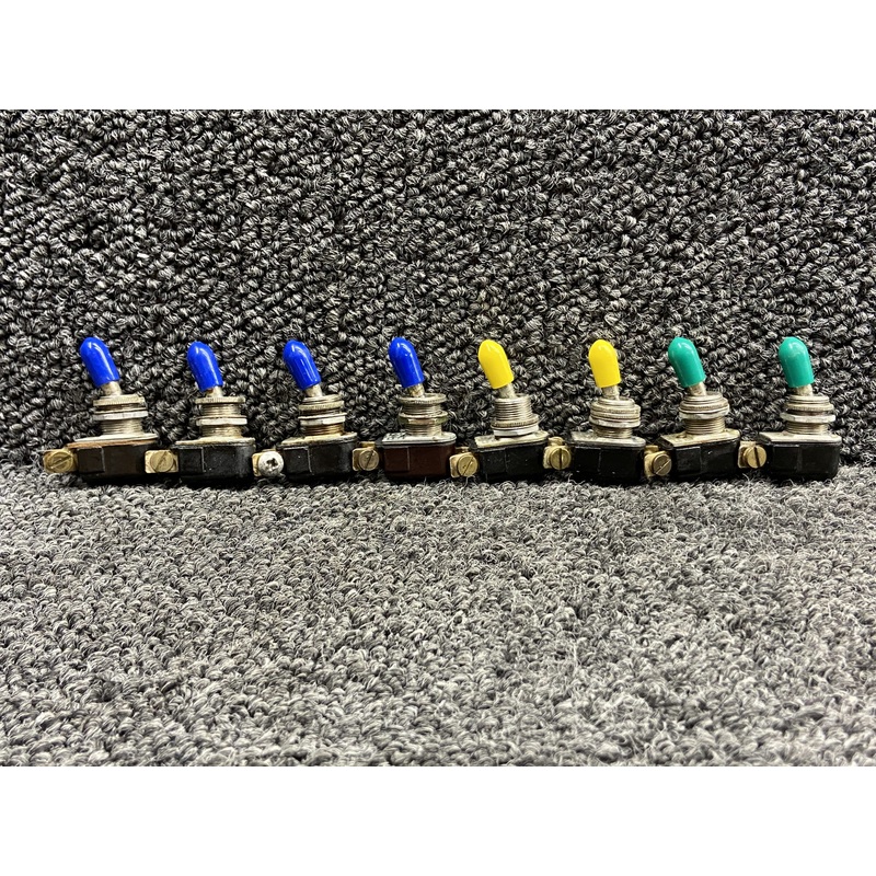 487-790 (Alt: 110-S-73) Carling 2 Position Toggle Switch Set of 8