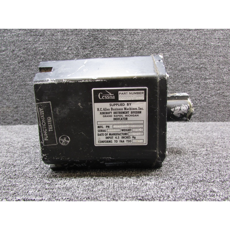 RCA20-K5048-01 (Alt: C661001-0201) R.C. Allen Horizon Gyro Indicator