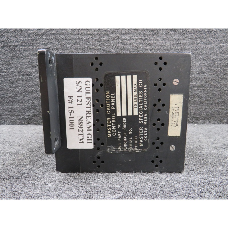 4484-100-6 Master Specialties Master Caution Control Panel with Modifications
