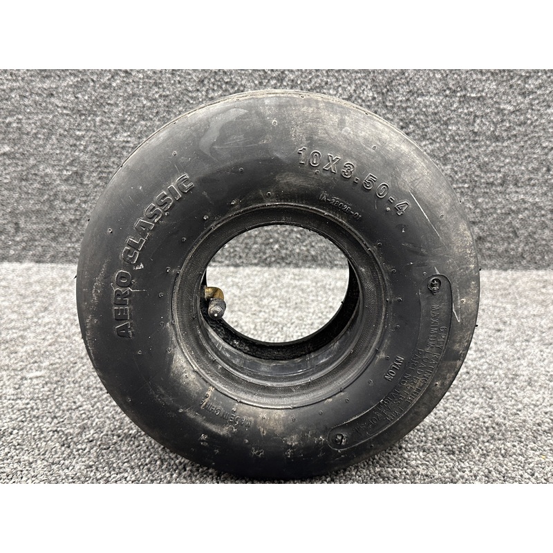 1V1651 Aero Classic 10×3.50-4 Heavy Duty Rib Tire with Inner Tube