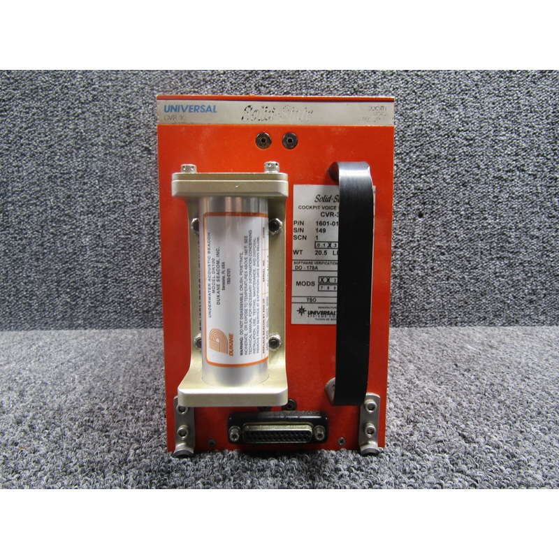 1601-01-3 Universal Avionics CVR-30 Cockpit Voice Recorder with Mods