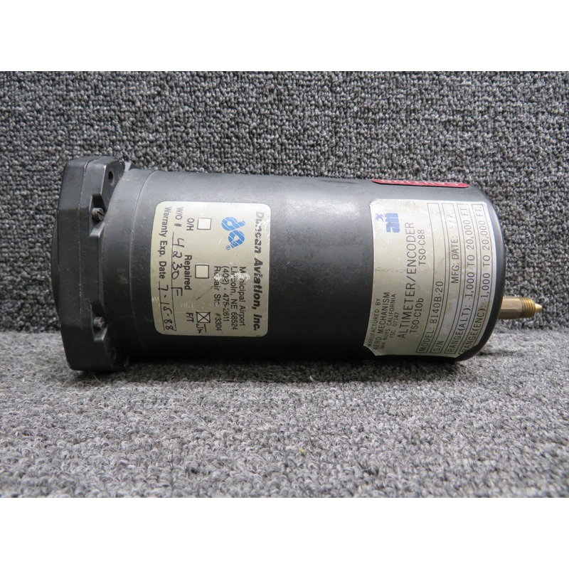 8140B-20 Aero Mechanism Encoding Altimeter Indicator (Worn Face)