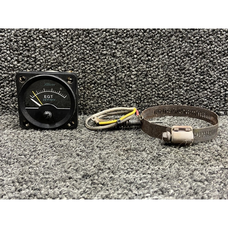 46150, 86255 Alcor Exhaust Gas Temperature Indicator w Probe (Inop) (Core)