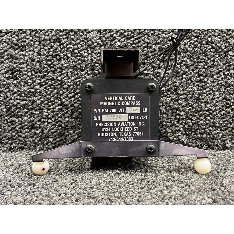 PAI-700 Precision Aviation Vertical Card Magnetic Compass with Arms (Lighted)