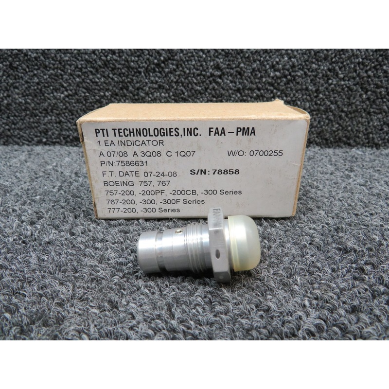 7586631 PTI Technologies Filter Warning Indicator with 8130-3 (New Old Stock)