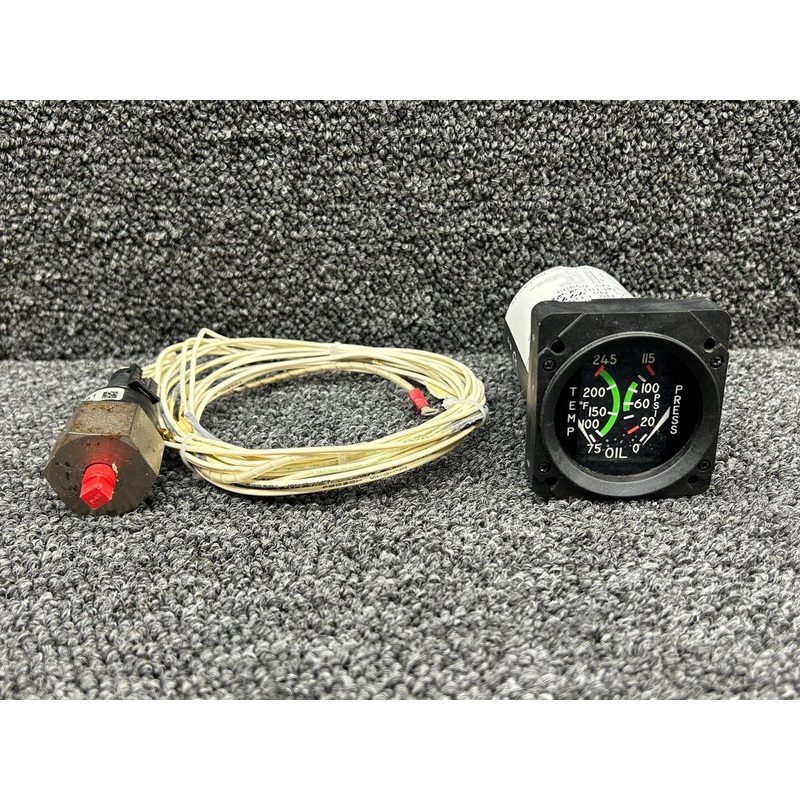 EG5045-06017 (Alt: S3279-1) Rochester Oil Temperature, Pressure Gauge w Probes
