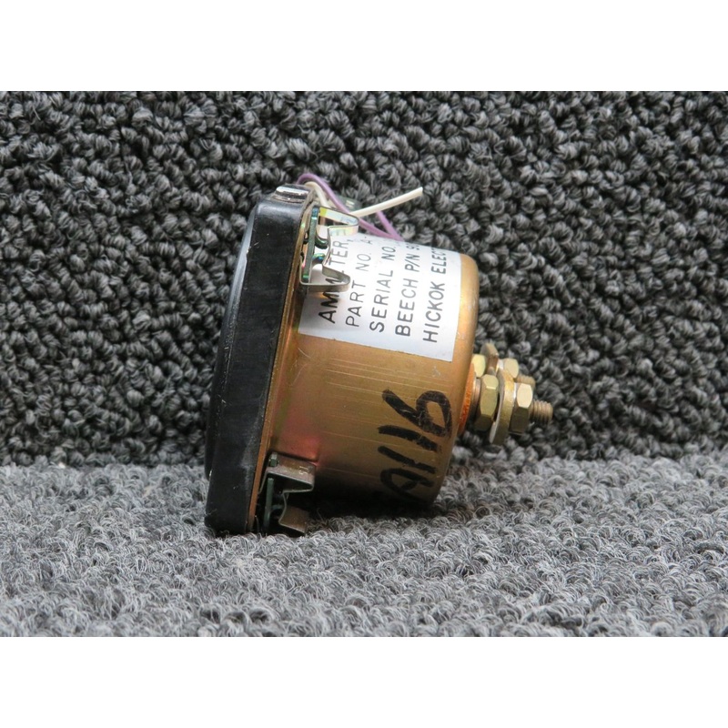 A-1157-11 (ALT: 90-38007-11) Hickok Propeller Ammeter Indicator, Lighted (0-30A)