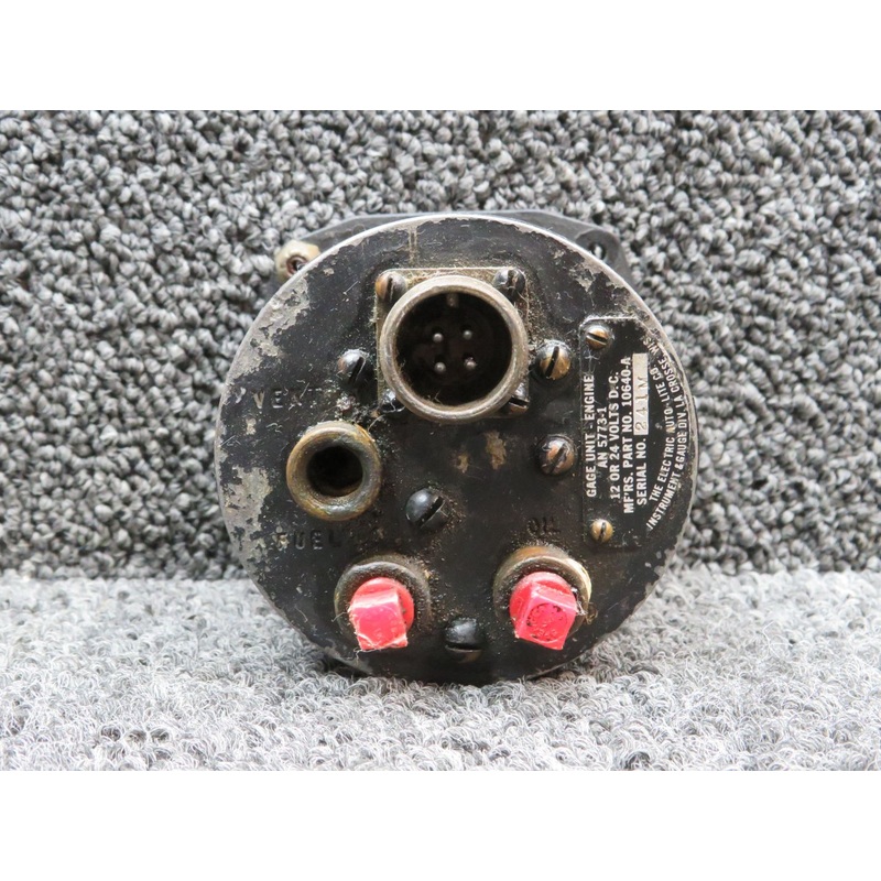 10640-A (Alt: AN5773-1) Electric Auto-Lite Co. Tri-Engine Gauge Indicator