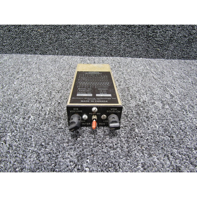 AA80-001 Northern Airborne Panel Mounted Intercom (Cracked Knob, Old Knobs)