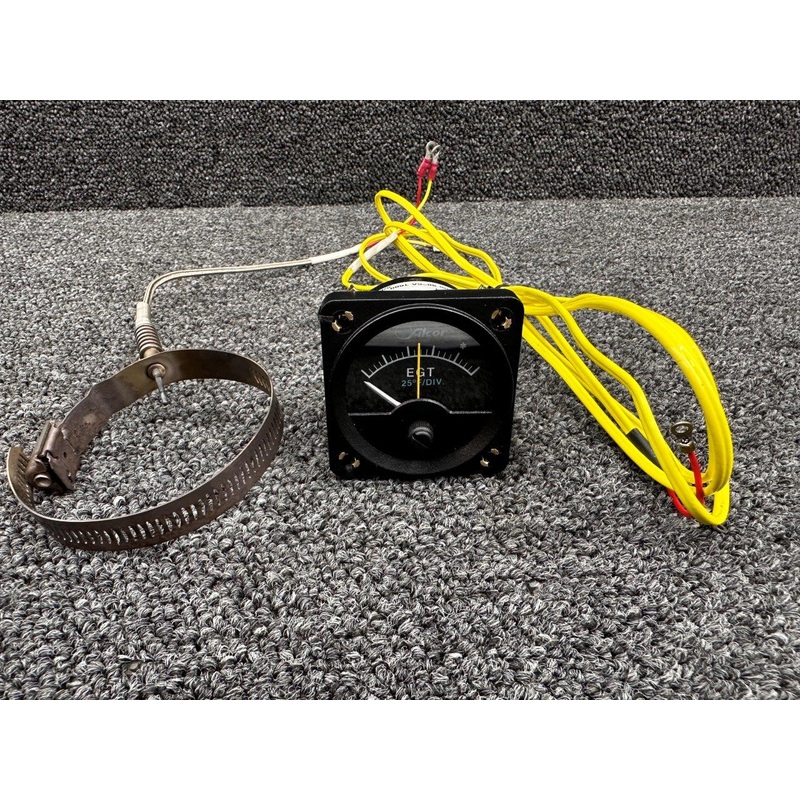 46150, 86255 Alcor Exhaust Gas Temperature Indicator with Probe and Wire Harness