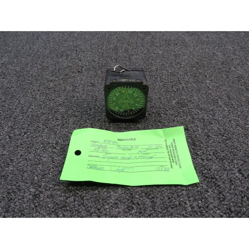 HI-400 Precision Aviation Vertical Card Magnetic Compass (Lighted, 14V) (Core)