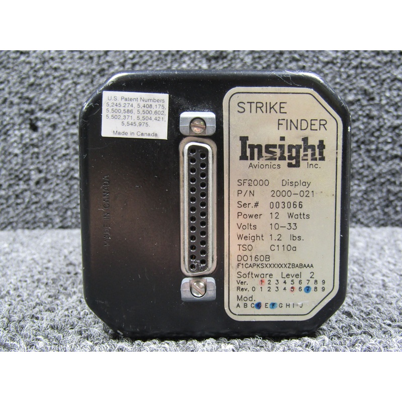2000-021 Insight SF2000 Strike Finder Display Indicator with Mods (Volts: 10-33)