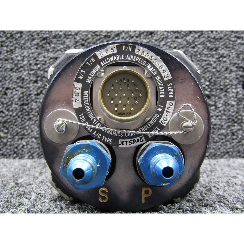 575-25850-643 Intercontintal Dynamics Max Allowable Airspeed Indicator with Mods