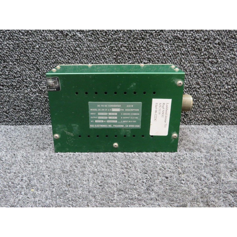 UC-28-14 KGS 210 Watt DC to DC Converter (Input: 28v Output: 14v)