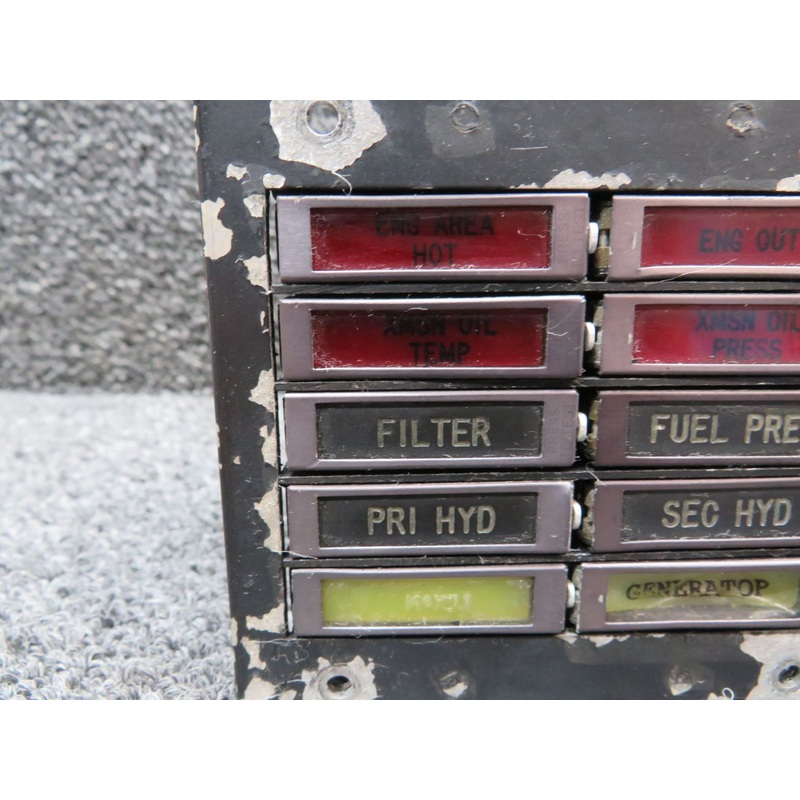VM1462-155 Hiller FH-1100 Marco-Oak Annunciator Panel Assembly