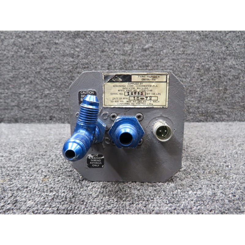 20240-1148 (Alt: C661062-0101) Aerosonic Mach Airspeed Indicator