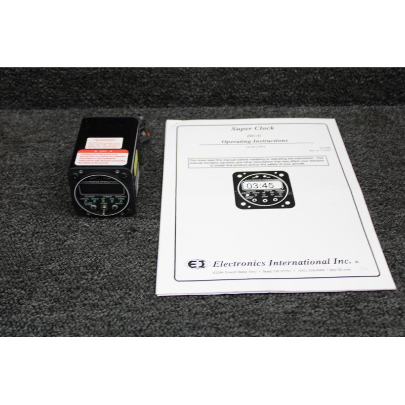 SC-5 Electronics International Digital Super Clock Indicator with Instructions