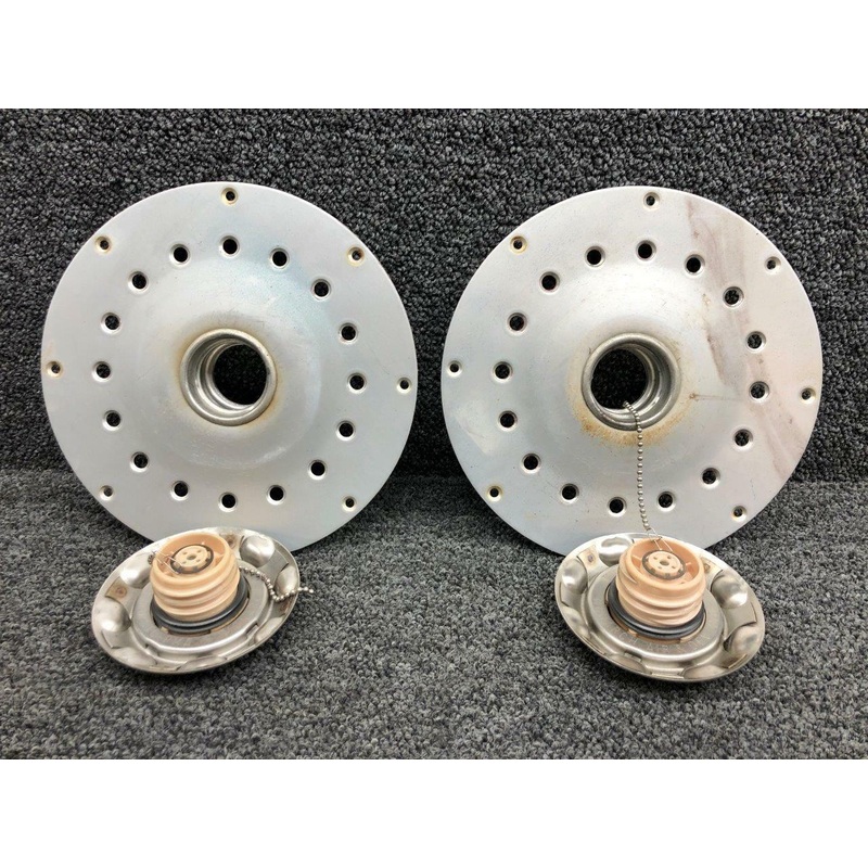 Cessna A188B Monarch Premium Fuel Cap & Adapter Assembly LH / RH Set