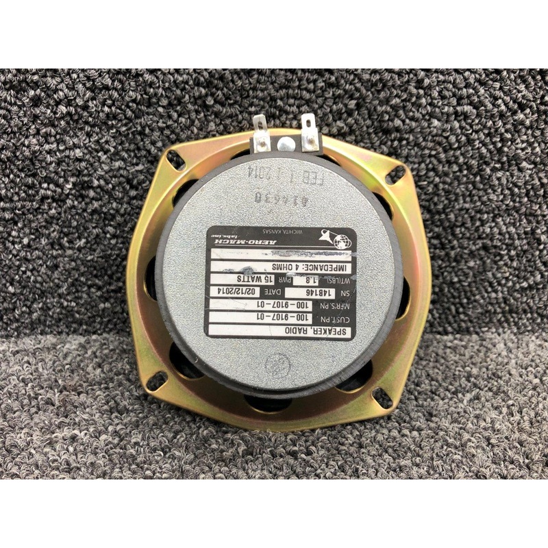 100-9107-01 Cessna T206H Aeromach Radio Speaker (4 Ohms, 15 Watts)