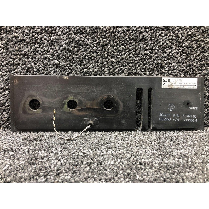 801871-00 (ALT: 1213363-1) Scott Aviation Glo Lighted Panel