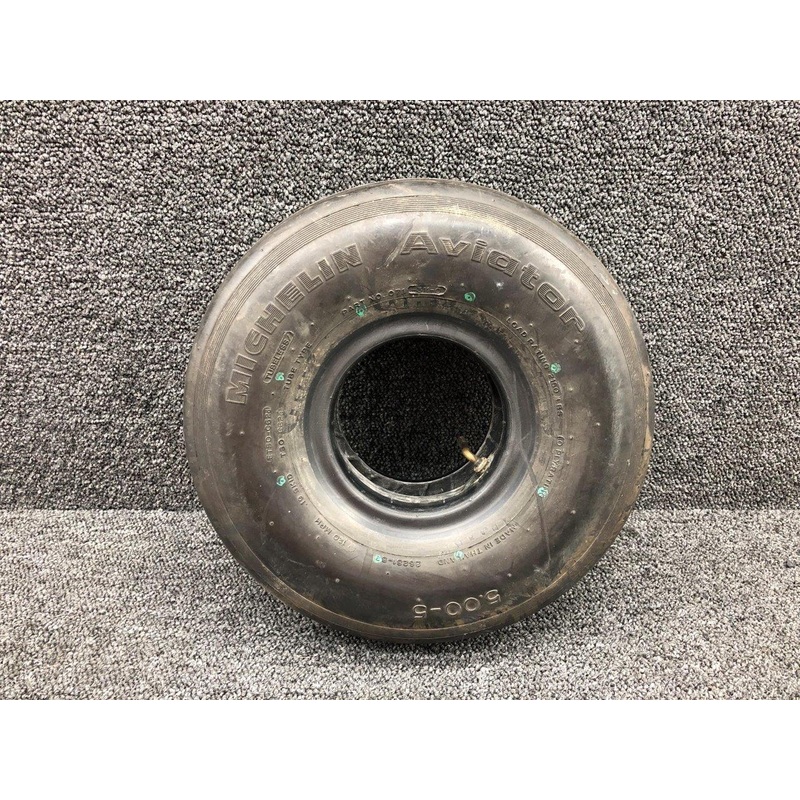071-311-0 Michelin Aviation Aircraft 10 Ply Tire 5.00-5 (NEW OLD STOCK)