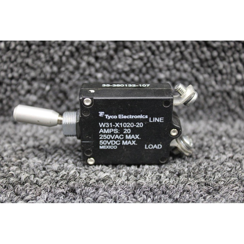 W31-X1020-20 Tyco Electronics Toggle Switch (Volts: 250, 50) (Amps: 20)