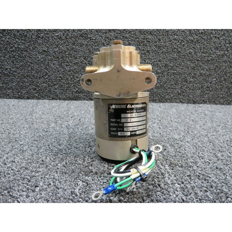 14F228-1 / 27-6 Aerospace / Vickers Gear Box Assembly W/ DC Motor (28V) (SA)