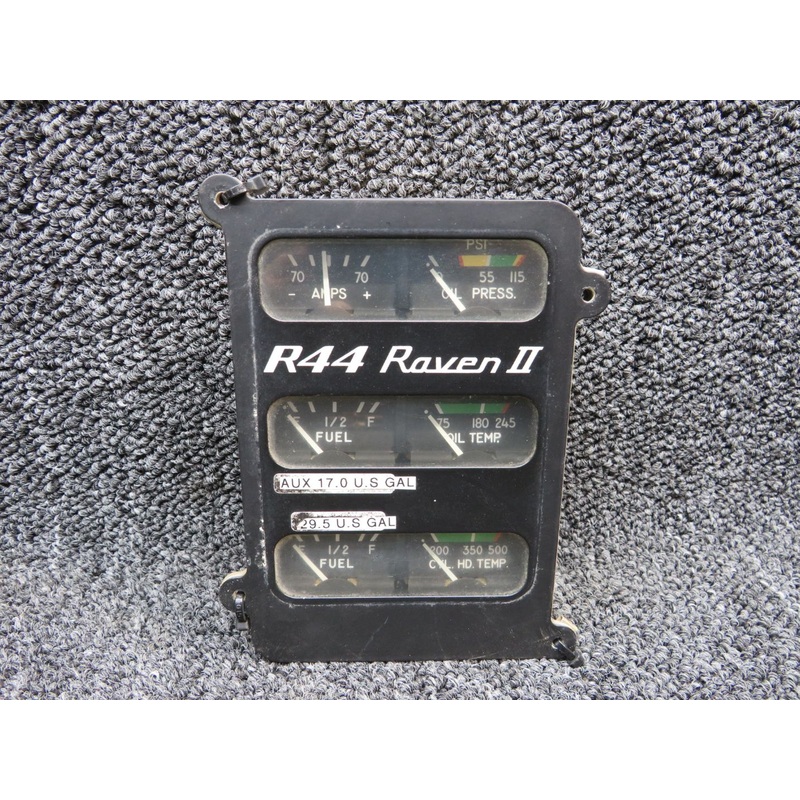 B144-4 Robinson R44II Rochester Instrument Cluster Assembly W/ Probes (Volts: 28)