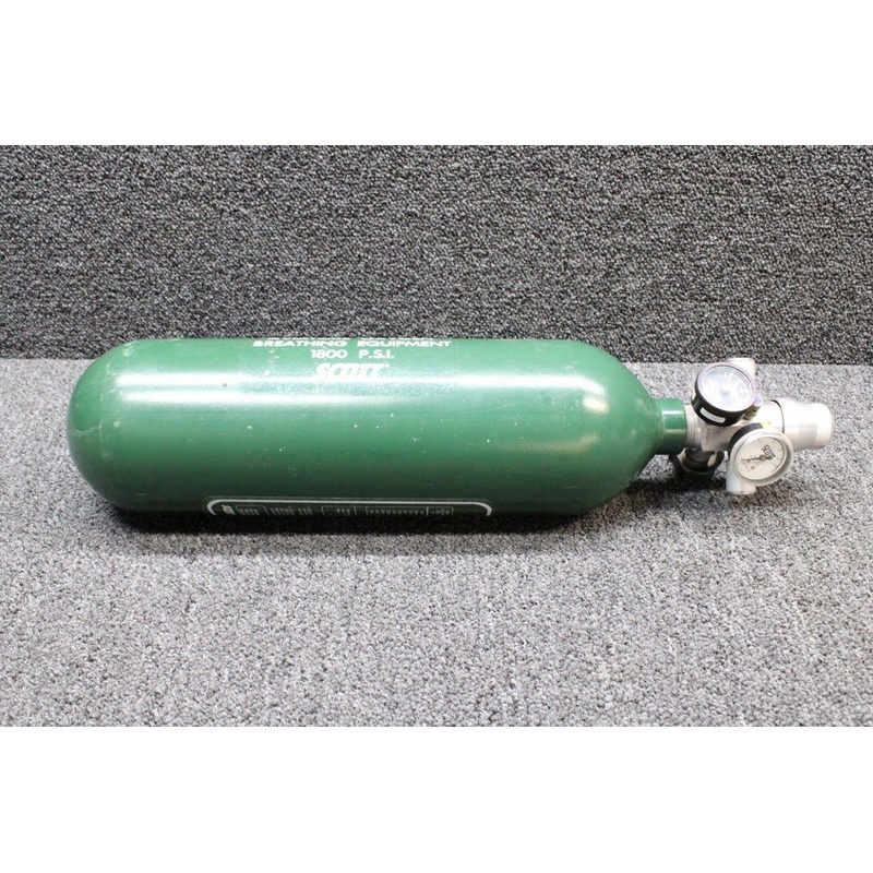 25200 Cessna 182 P/Q Scott Oxygen Bottle W/ Regulator & Indicator (PPP)