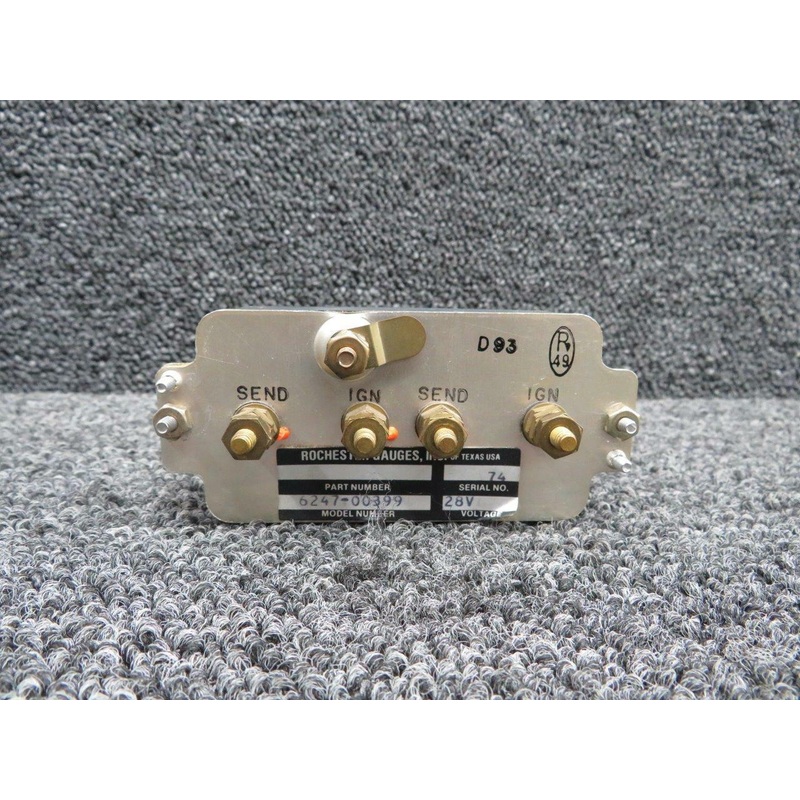 6247-00399 Cessna A185F Rochester Fuel Cluster Gauge (Volts: 28)