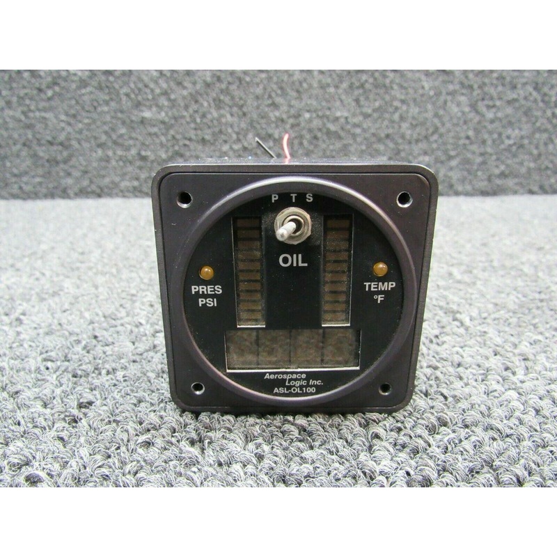 OL-100-T Aerospace Logic Oil Pressure / Oil Temperature Indicator
