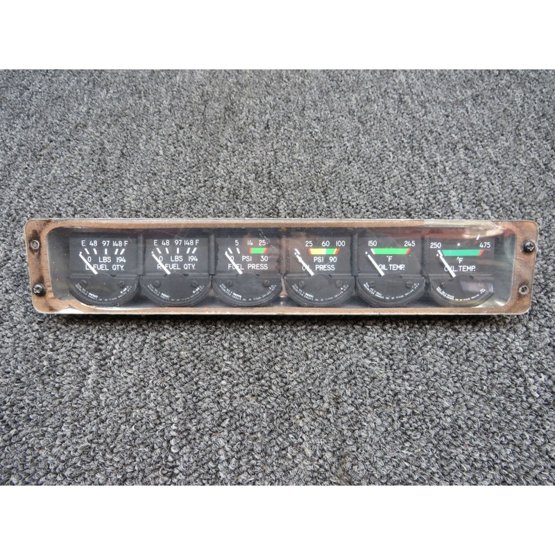 64028-511 (M/N: 6247-00054) Mooney Rochester Instrument Cluster W/ Probes (14V)