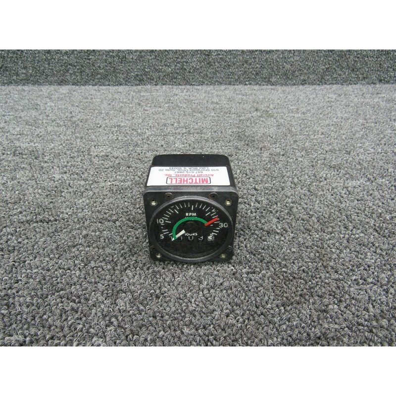 D1-112-5225 Piper PA28-235 Mitchell Mechanical Recording Tachometer Indicator
