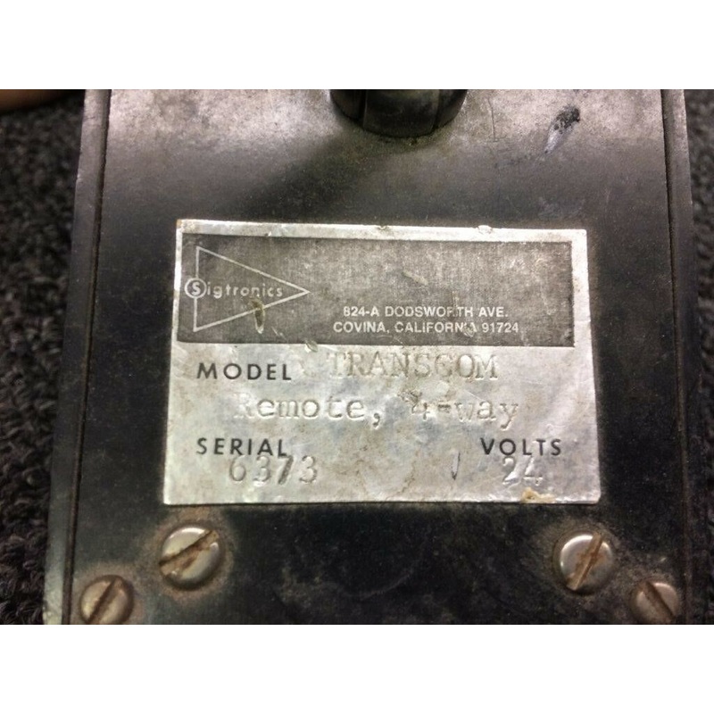 6373 Sigtronics Transcom Remote, 4 Way (Volts: 24) (SA)