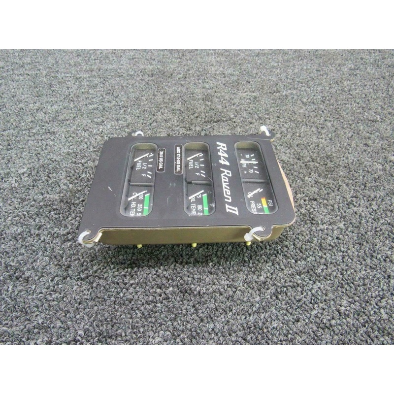 B144-4 Robinson R44II Rochester Instrument Cluster Panel w/ Probe (Volts: 21-32)