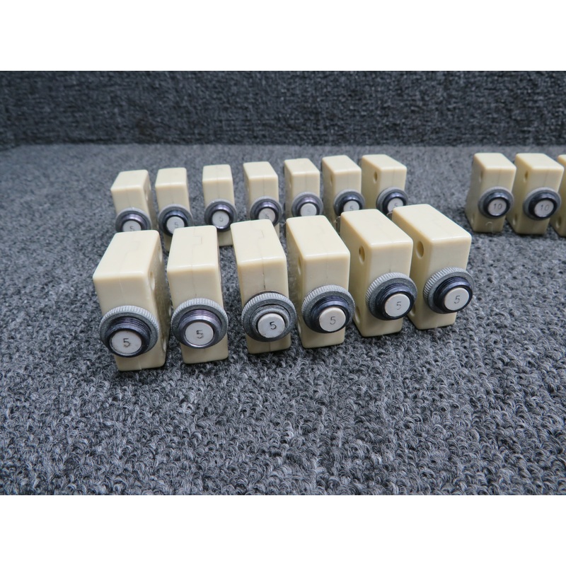 MP-1600 Mechanical Products Circuit Breakers Set of 24 (Amps: 5, 10, 15, 20, 25)