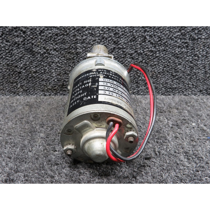 D160-00-3 Commercial Aircraft Flap Motor Assembly (5A, 14VDC)
