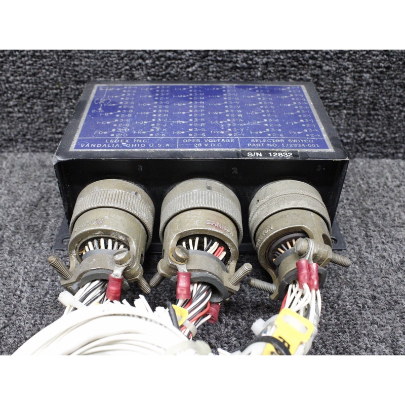 172934-001 Ledex Relay Selector Switch with Connectors (Volts: 28)