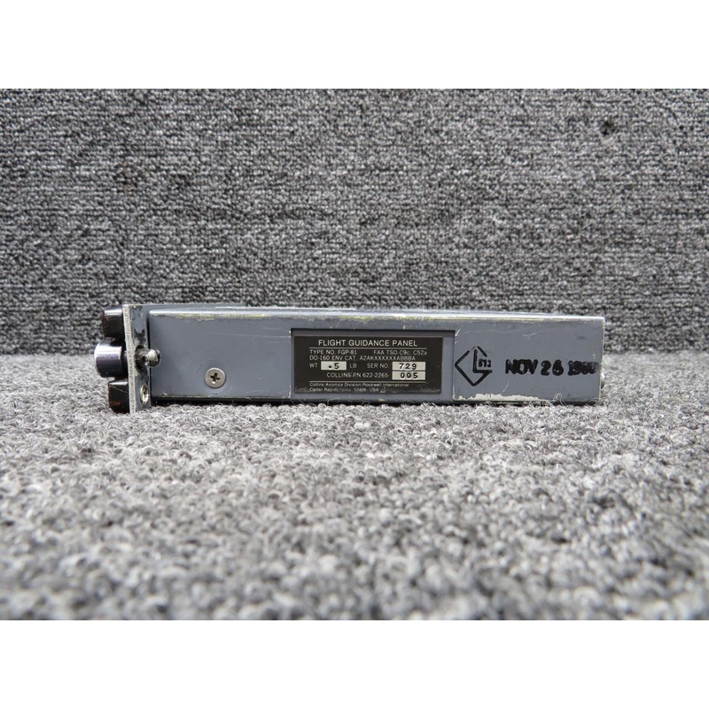 622-2265-005 Collins Aviation Flight Guidance Computer w Repairable Tag (Core)