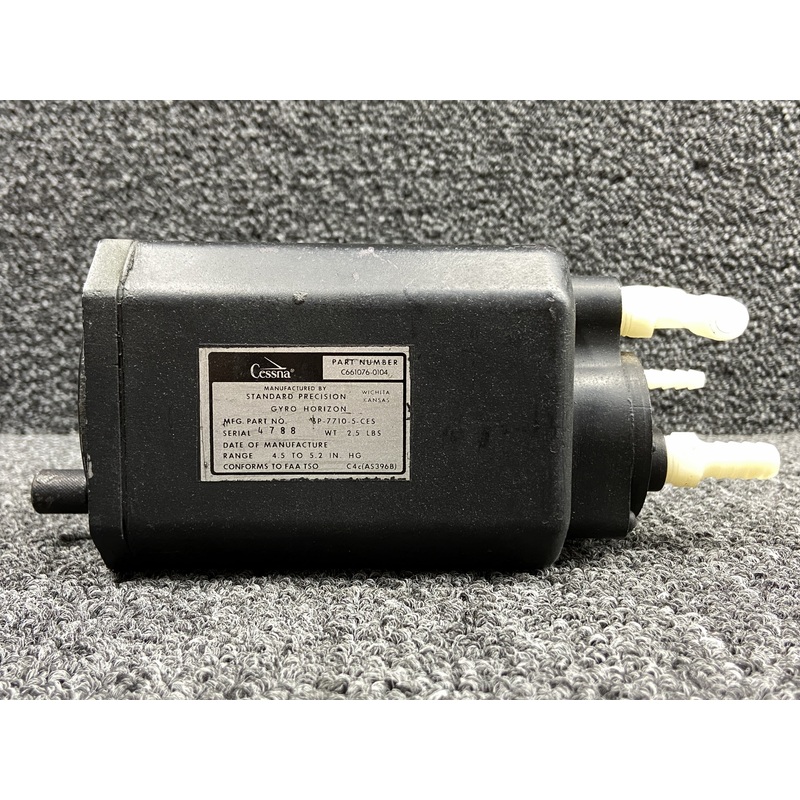 SP-710-5-CES (Alt: J-4600) Standard Precision Horizon Gyro Indicator w Fittings