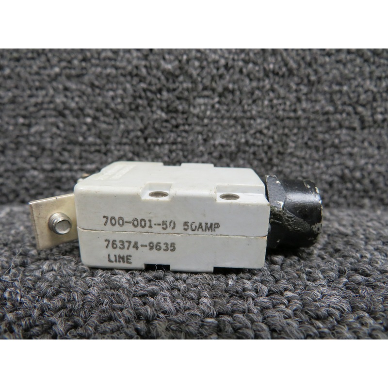 700-001-50 Mechanical Products Push Circuit Breaker (Amps: 50) (Worn)