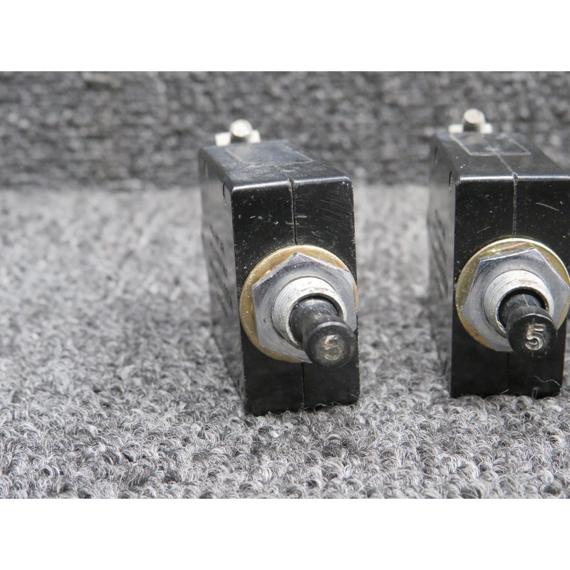 Wood Electric Circuit Breaker Set of 4 (Amps: 5)