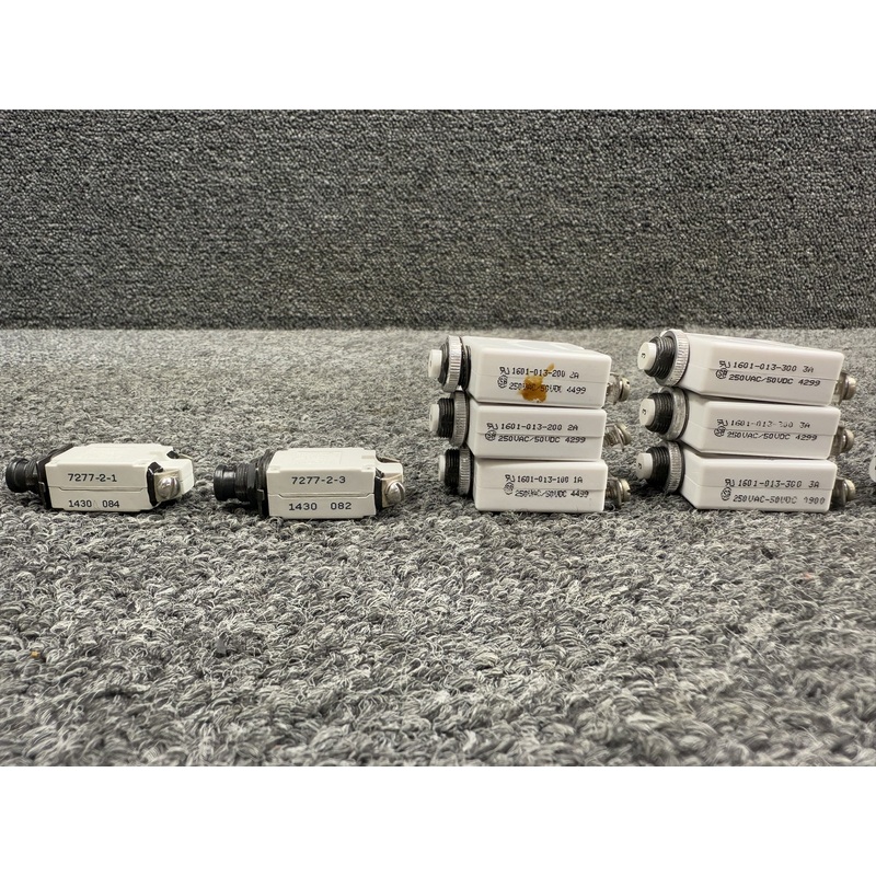 1601-013-100, 7277-2-1 Mechanical Products Circuit Breaker Set of 17